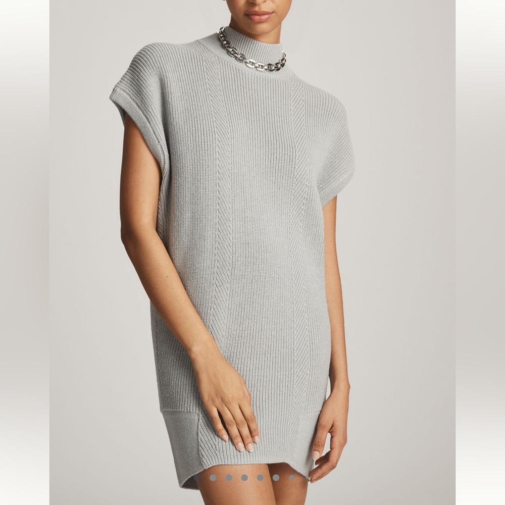 Anthropologie Gray Turtle Neck Sweater Dress